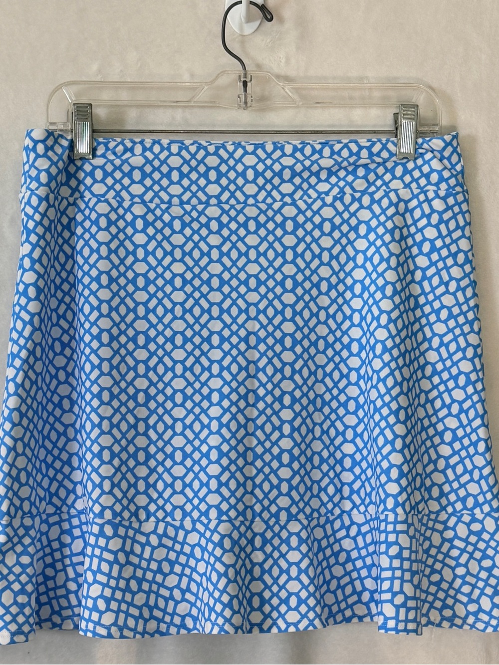 Jude Connally Blue & White Geometric Skort